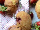 Madeleines fraises amandes