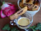 Madeleines longues marbrées à la pâte à tartiner