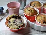 Muffins aux flocons d'avoine et myrtilles