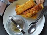 Oeuf cocote champignons et frites de polenta