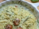 One pan pasta au four - tomates épinard fromage frais