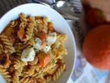 One pan pasta potimarron et gorgonzola