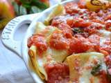 Paccheri alla Sorrentina - Gratin de pâtes à la Sorrentina