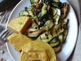 Panisse et courgettes grillées #végétarien