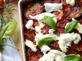 Parmigiana d'aubergines et courgettes #végétarien