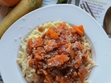 Pâtes à la bolognaise végé