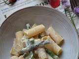 Pâtes asperges vertes et ricotta #végétarien