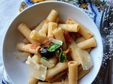 Pâtes aubergine et tomates #végétarien