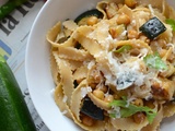 Pâtes courgette et pois chiches #végétarien