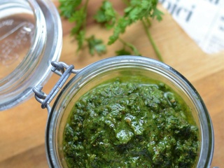 Pâtes et pesto de cresson #végétarien