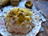 Pavlova aux fruits exotiques