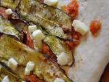 Pizza aux courgettes