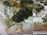 Pizza blanche au pesto