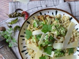 Poêlée de crozets brocoli et Comté #végétarien