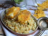 Poisson pané aux Corn Flackes et riz aux légumes