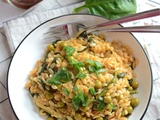 Risini épinards petits pois #végétarien