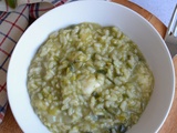 Risotto aux verts de poireaux #zéro gaspi