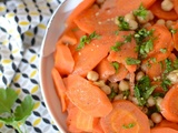 Salade de carottes cuites et pois chiches #vég