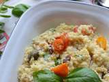 Salade de millet tomates câpres raisins secs #végétarien