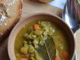 Soupe de pois cassés carotte rutabaga #végétarien