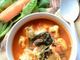 Soupe de tortellini #recette rapide