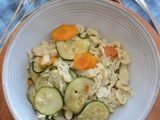 Spatzle courgettes carottes