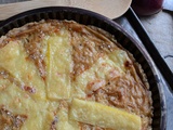 Tarte à l'oignon et fromage #sans oeuf