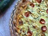 Tarte à la brousse de brebis courgettes et tomates cerises #végétarien