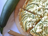 Tarte à la courgette ronde et féta #végétarien