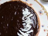 Tarte à la noix de coco et chocolat