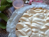 Tarte à la rhubarbe meringuée