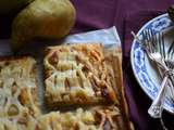 Tarte aux poires, crème mascarpone et noisettes