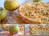 Tarte aux pommes et crumble aux flocons d'avoine