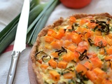 Tarte butternut vert de poireau #végétarien