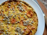 Tarte carottes courge et ricotta #végétarien