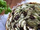 Tarte courgette tapenade noire Jours Heureux #partenariat