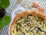 Tarte courgettes et pignons #végétarien