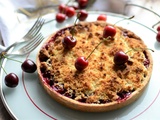 Tarte crumble aux cerises