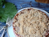 Tarte fraises rhubarbe crumble