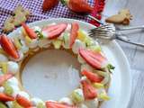 Tarte mascarpone fraises ananas et kiwi