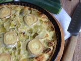 Tarte poireaux ricotta fromage de chèvre #végétarien