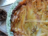 Tarte tatin endives noix et Roquefort #végétarien