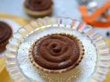 Tartelettes au caramel et chantilly au chocolat