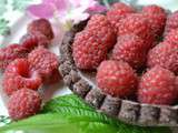 Tartelettes chocolat framboises #recette de fêtes