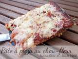 Que faire avec un chou-fleur ? Ben, une pâte à pizza