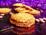 Biscuits de Noël aux flocons d'avoine et chocolat