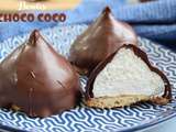 Boules de meringue chocolat noix de coco