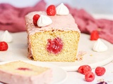 Cake de Saint-Valentin au coeur de framboise