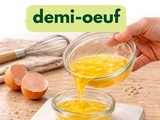 Comment mesurer un demi-oeuf dans une recette