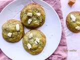 Cookies thé matcha et chocolat blanc